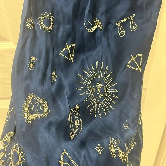 Realisation Par Zodiac 100% Silk Midi Dress - Picture 7 of 9